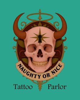 Shady Shadows Mall: Naughty or Nice Tattoo Parlor
