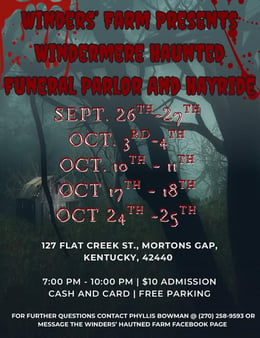 Winders' Haunted Farm & Windermere Manor & Ghost Walks