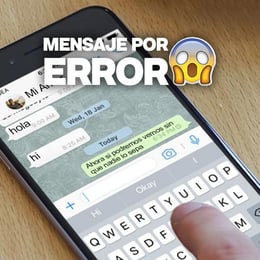 Mensaje Por Error