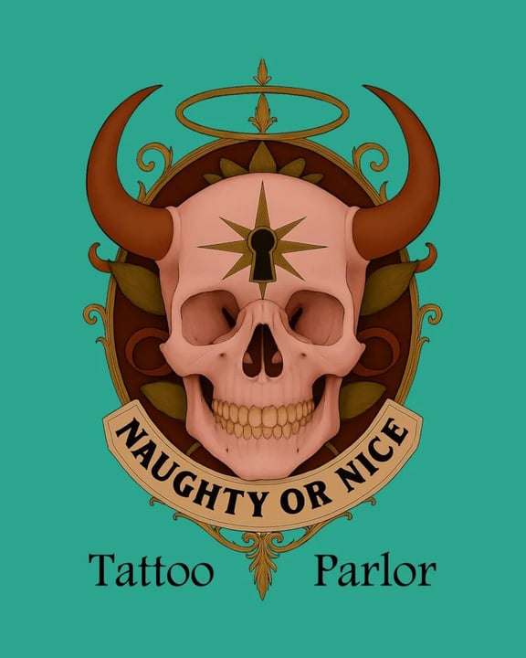 Shady Shadows Mall: Naughty or Nice Tattoo Parlor