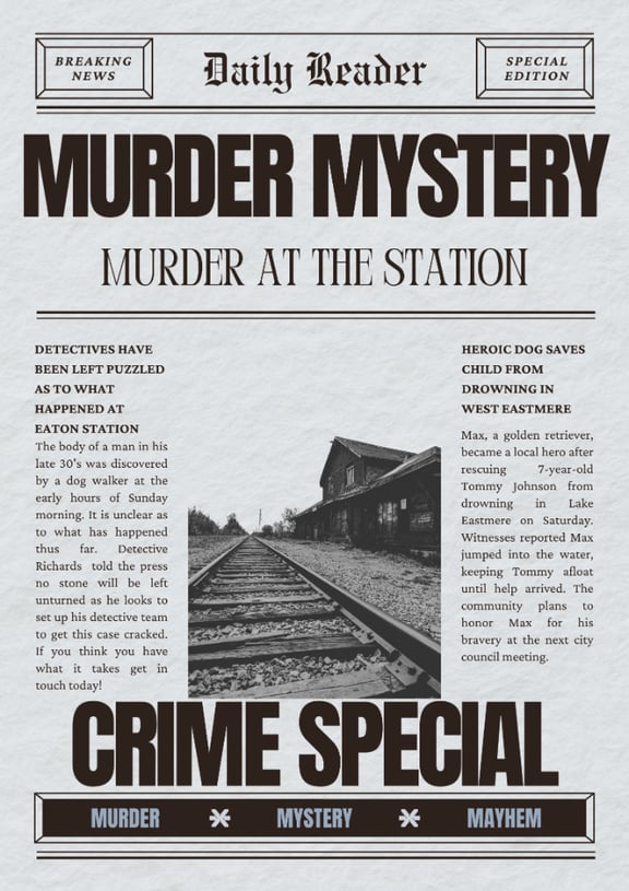 Murder Mystery: Murder at the Station v.2