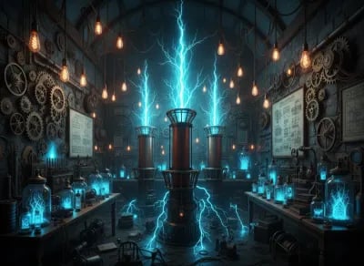 Nikola Tesla's Workshop