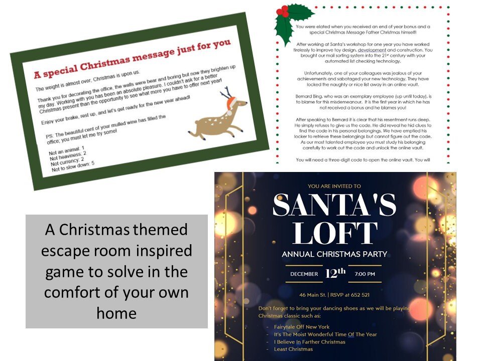 Christmas Escape Room Game