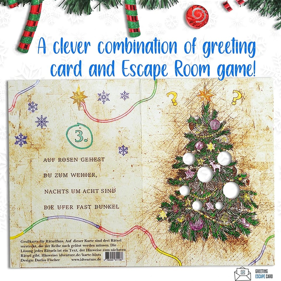 Merry Christmas Escape Greeting Card