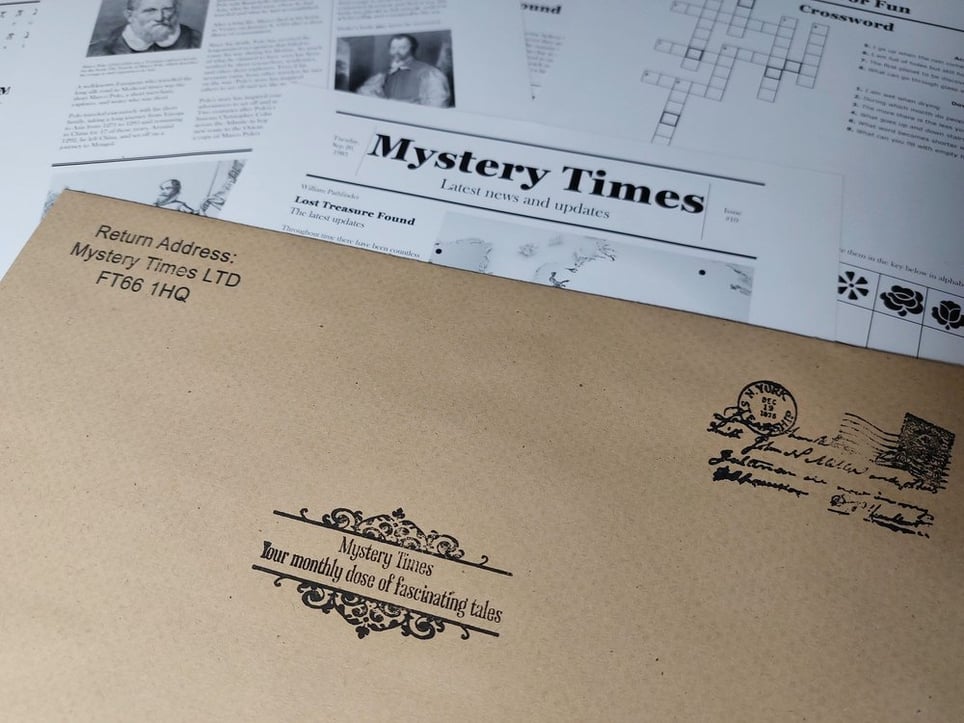 Escape Room Puzzle Game Kit - Lost Treasure Mystery