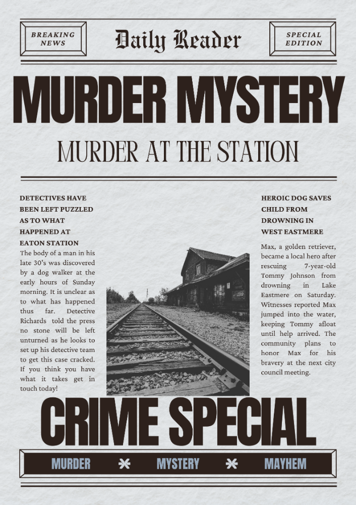 Murder Mystery: Murder at the Station v.2