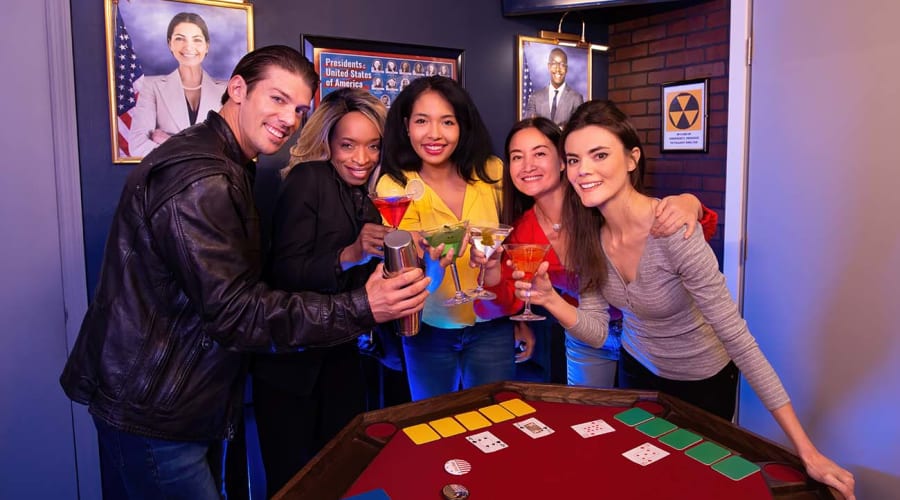 Poker Night at The President's Bunker
