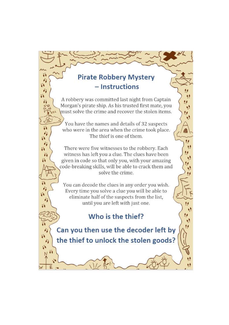 Pirate Robbery Mystery