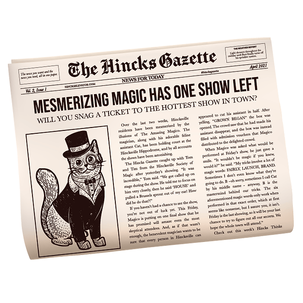 The Hincks Gazette: Vol. 2, Issue 1: April