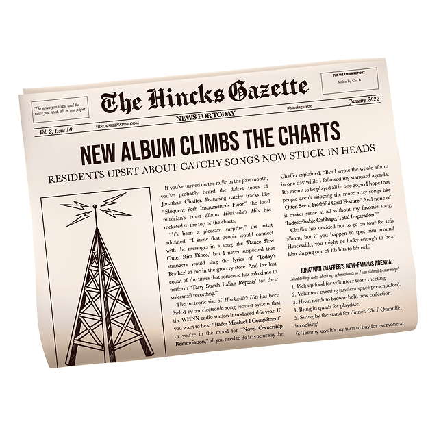 The Hincks Gazette: Vol. 2, Issue 10: January