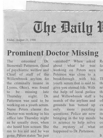 Dr. Patterson's Escape Lab