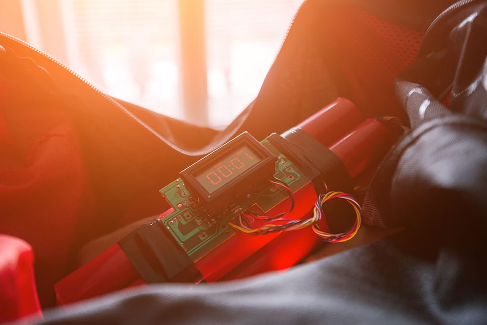 Simultaneous Briefcase Bomb/hacker Escape Competition