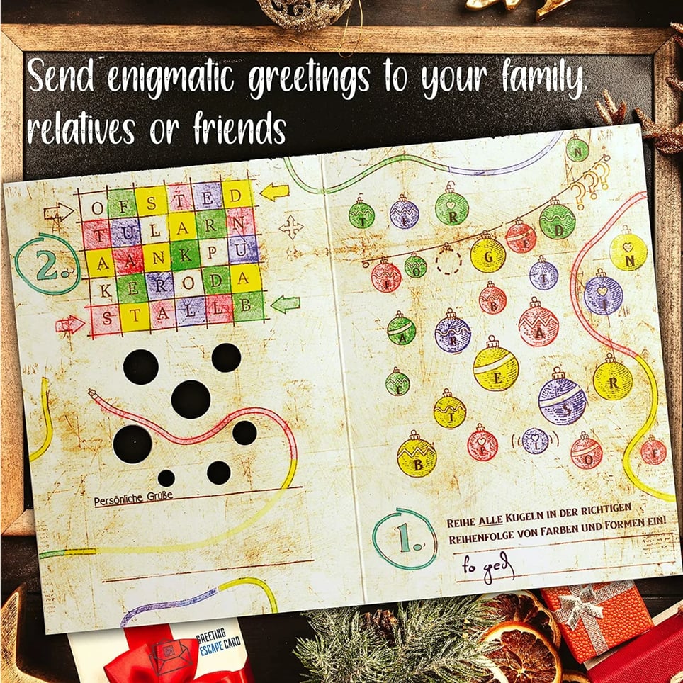 Merry Christmas Escape Greeting Card